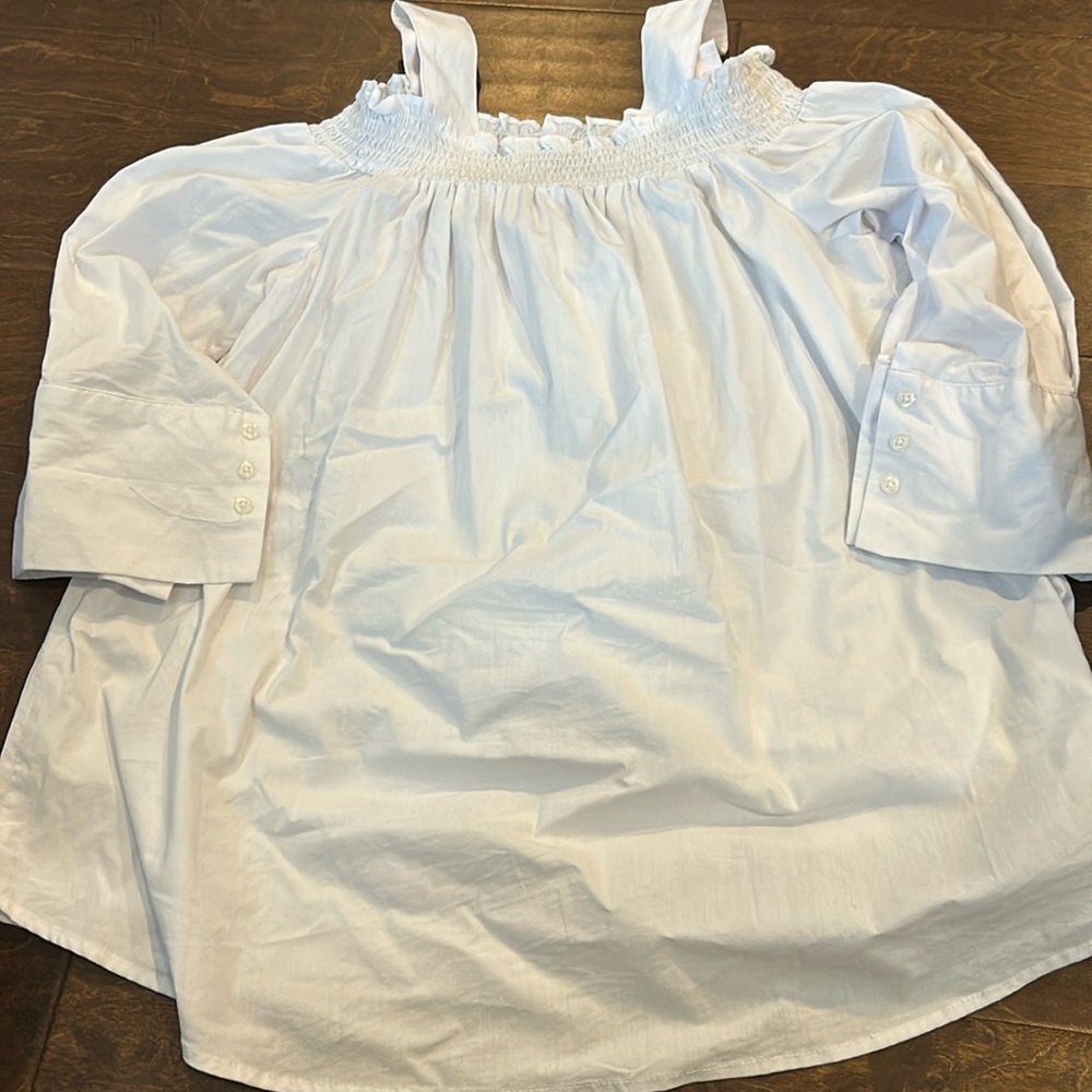 White size large off the shoulder